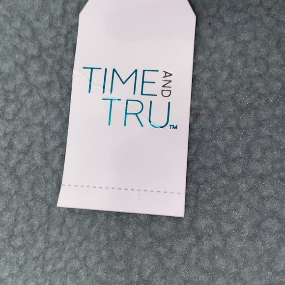 Time and Tru Women's Fleece Zip Hoodie L(12-14) NWT - Picture 4 of 5